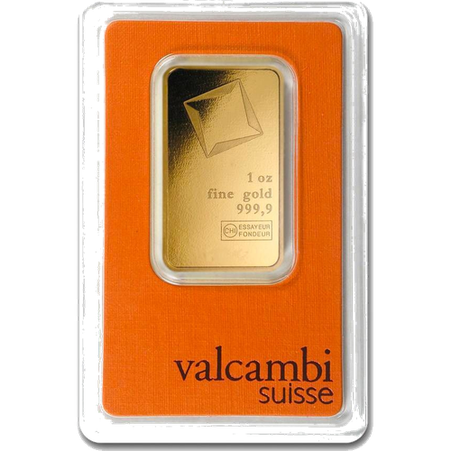 Valcambi Suisse 1 oz gold bar